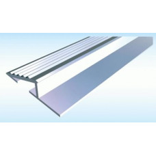 Алюминиевая тройная полоса с резиновой вставкой 100х6 мм